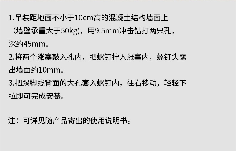 壁挂式安装