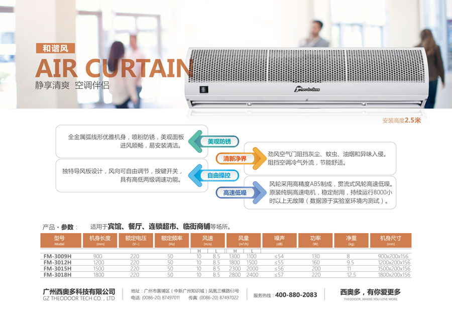 和谐风系列风幕机
