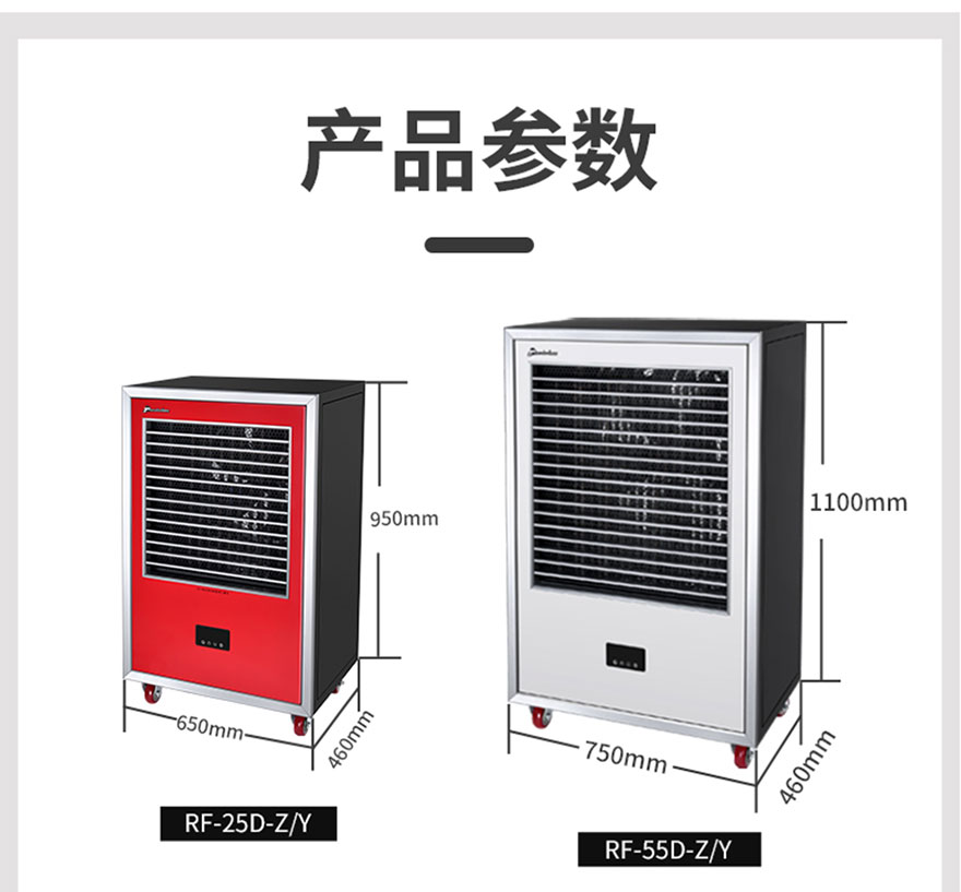 大风量工业型暖风机产品参数